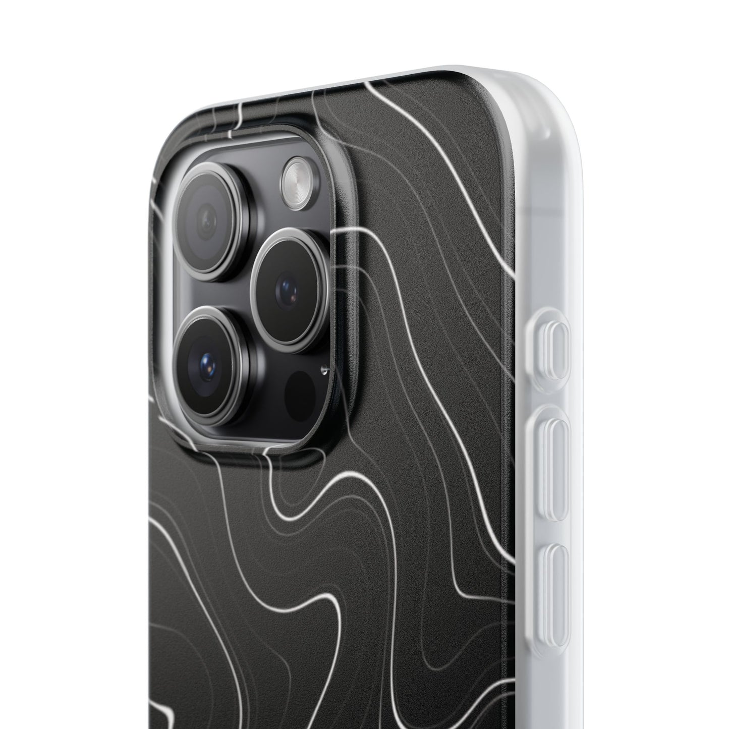 Sleek Black Marble Flexi Case