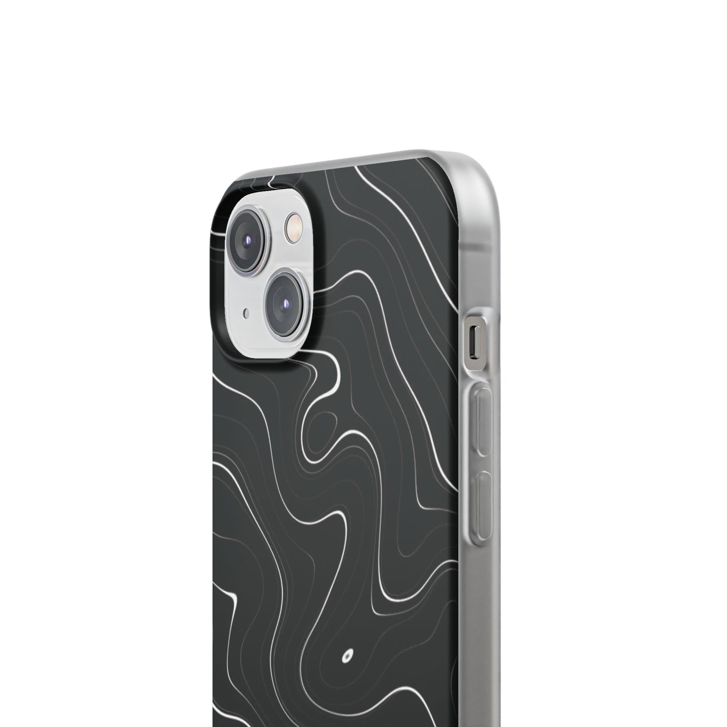 Sleek Black Marble Flexi Case