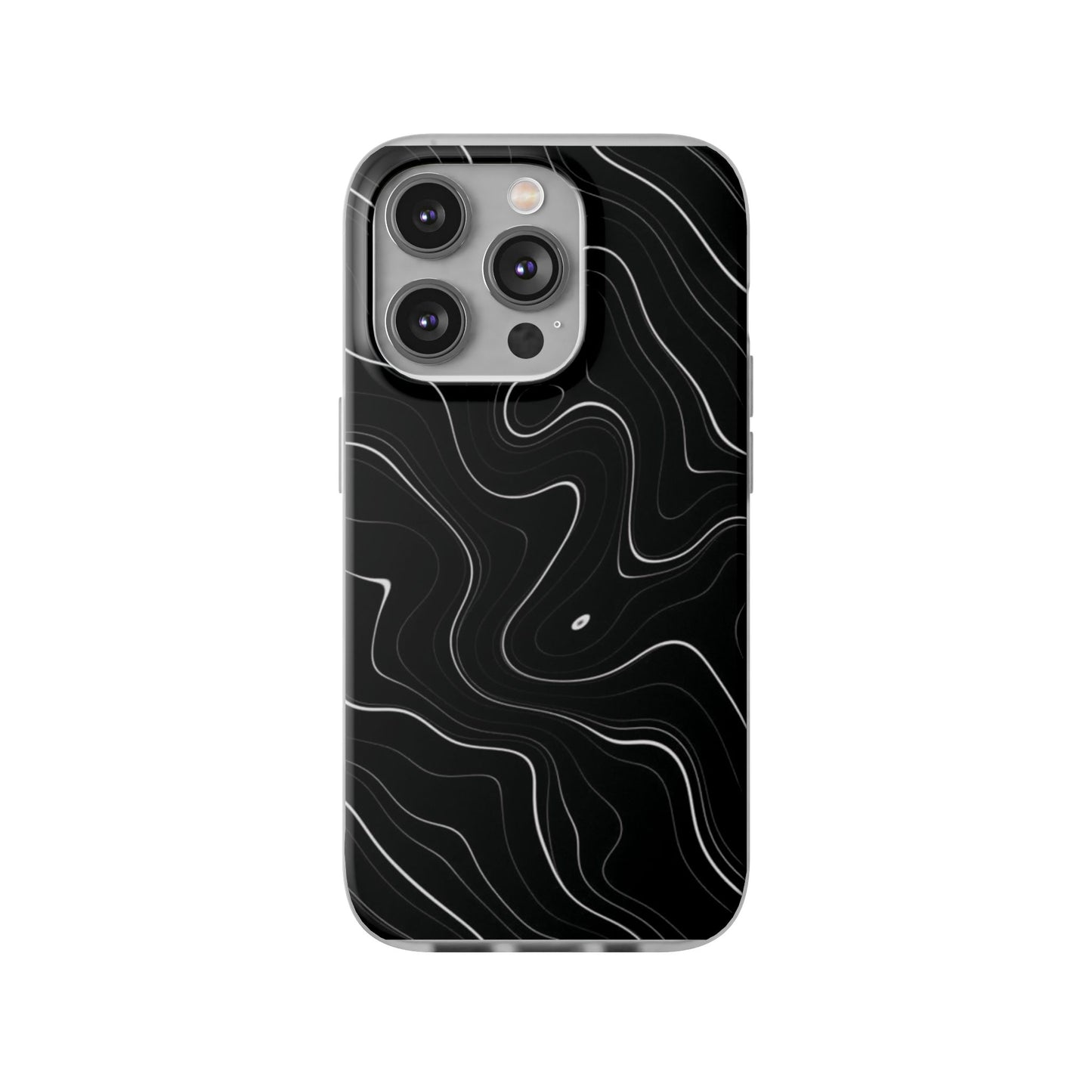 Sleek Black Marble Flexi Case