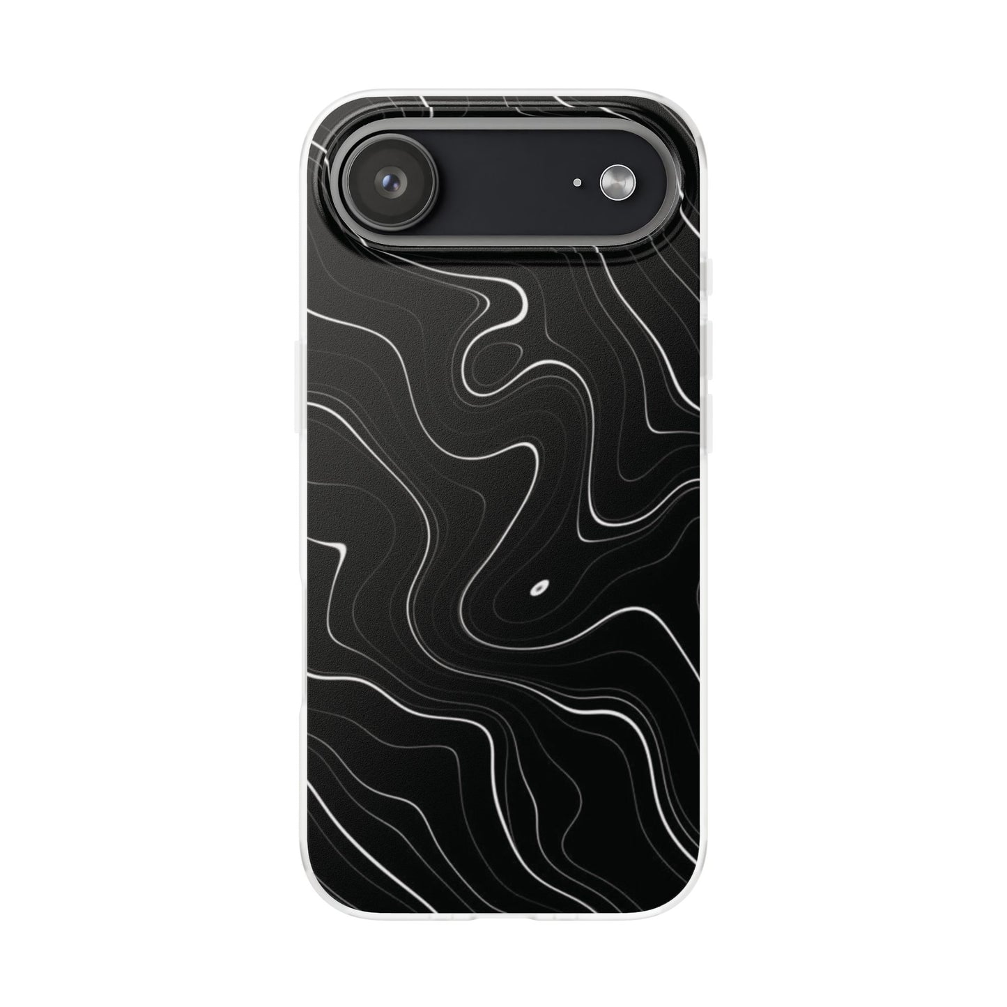 Sleek Black Marble Flexi Case