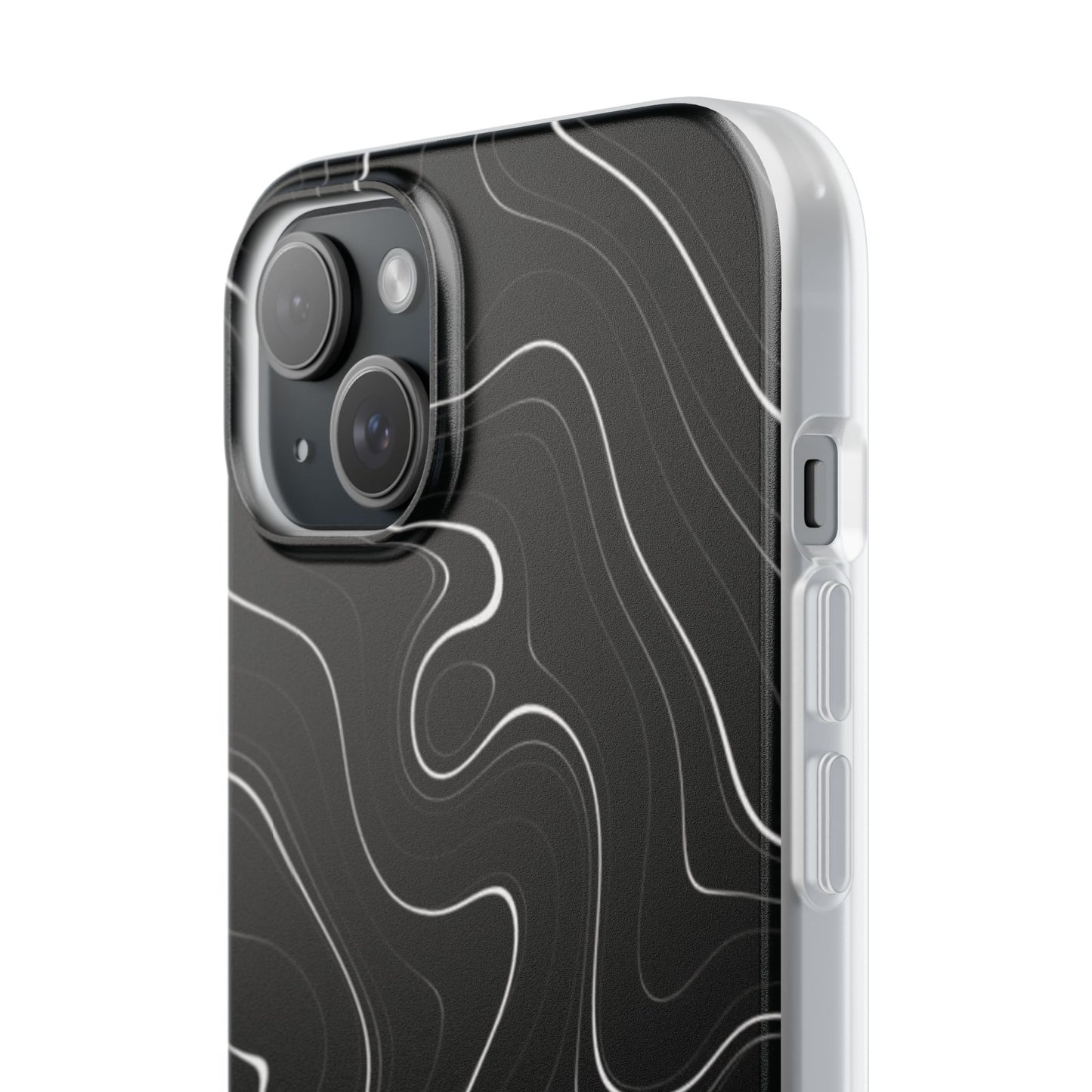 Sleek Black Marble Flexi Case