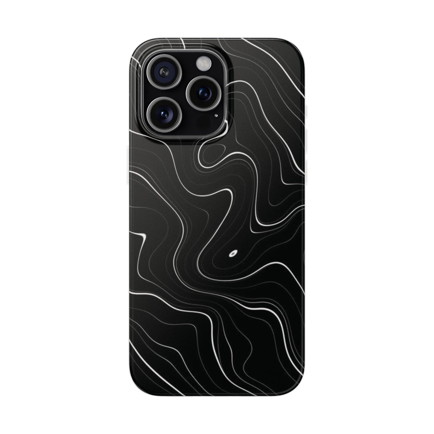Sleek Black Marble Flexi Case