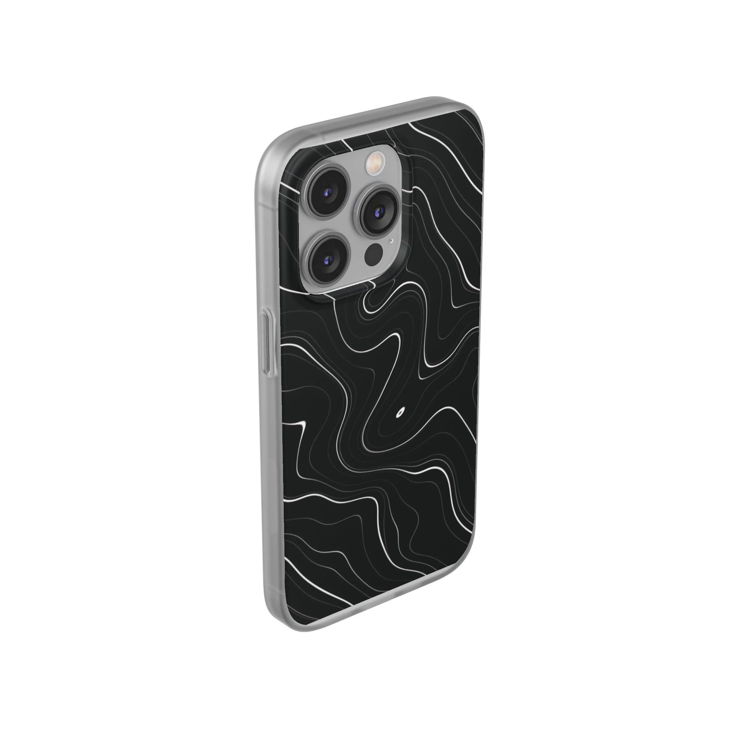 Sleek Black Marble Flexi Case