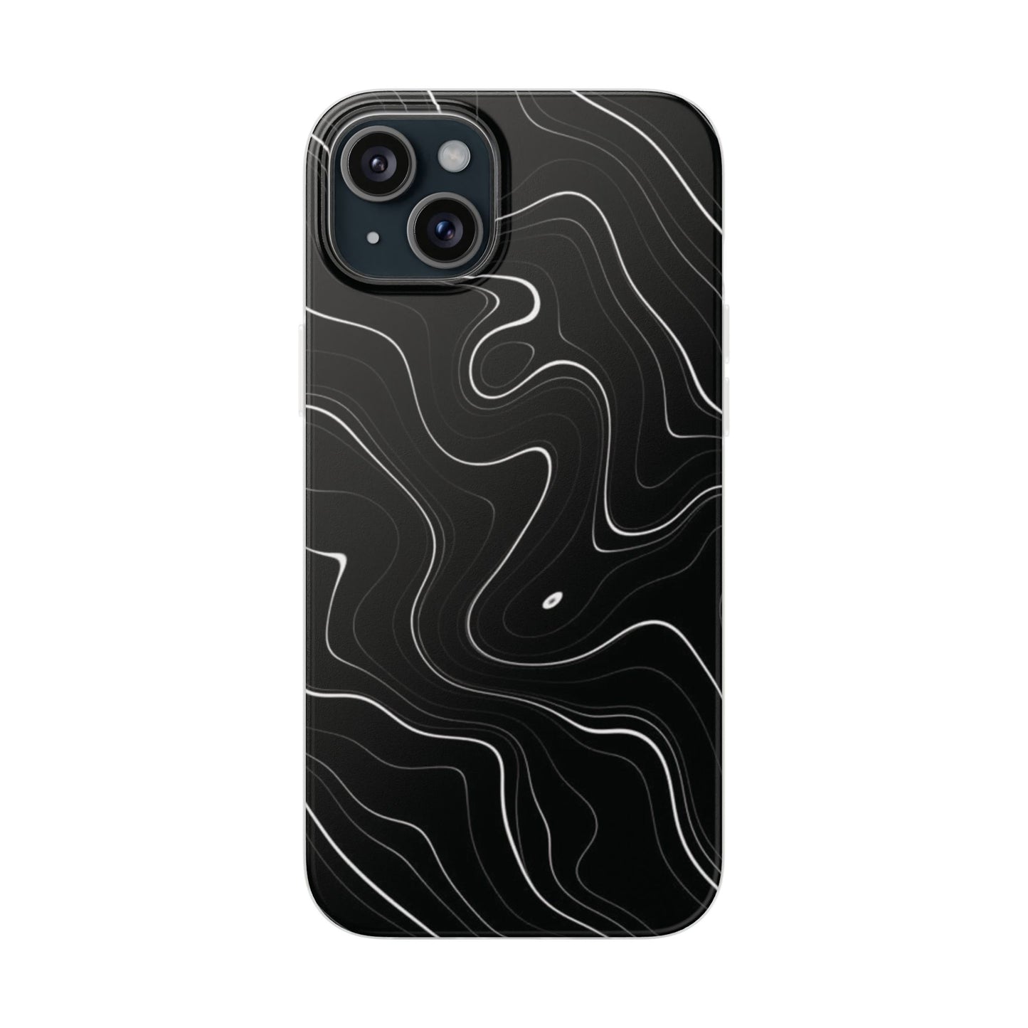 Sleek Black Marble Flexi Case