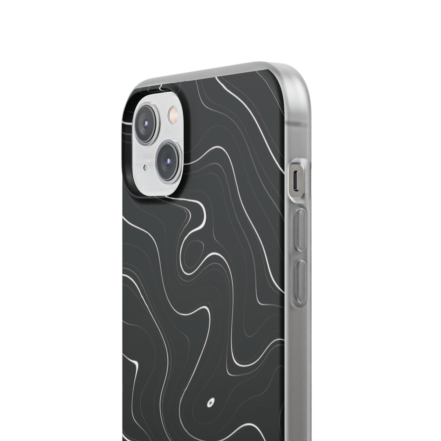 Sleek Black Marble Flexi Case