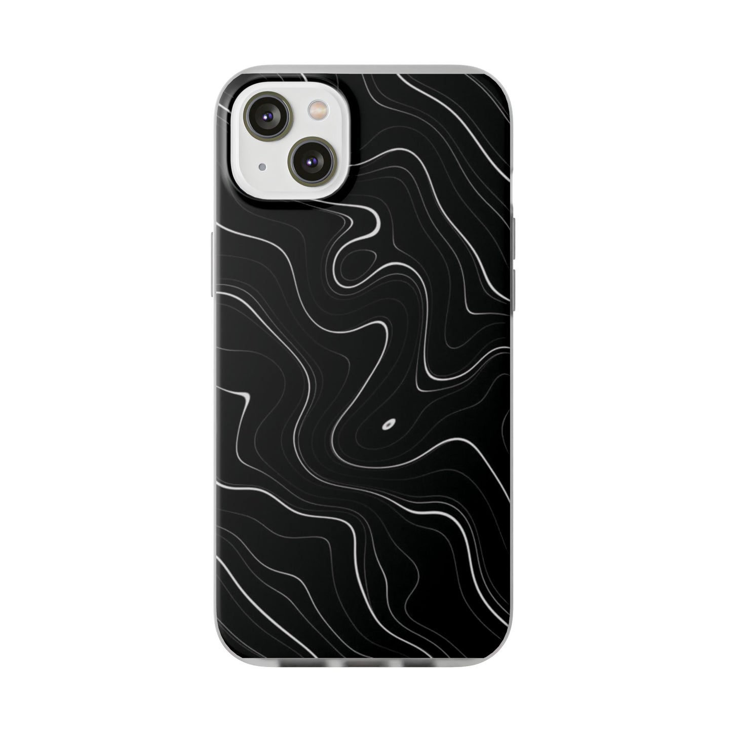 Sleek Black Marble Flexi Case