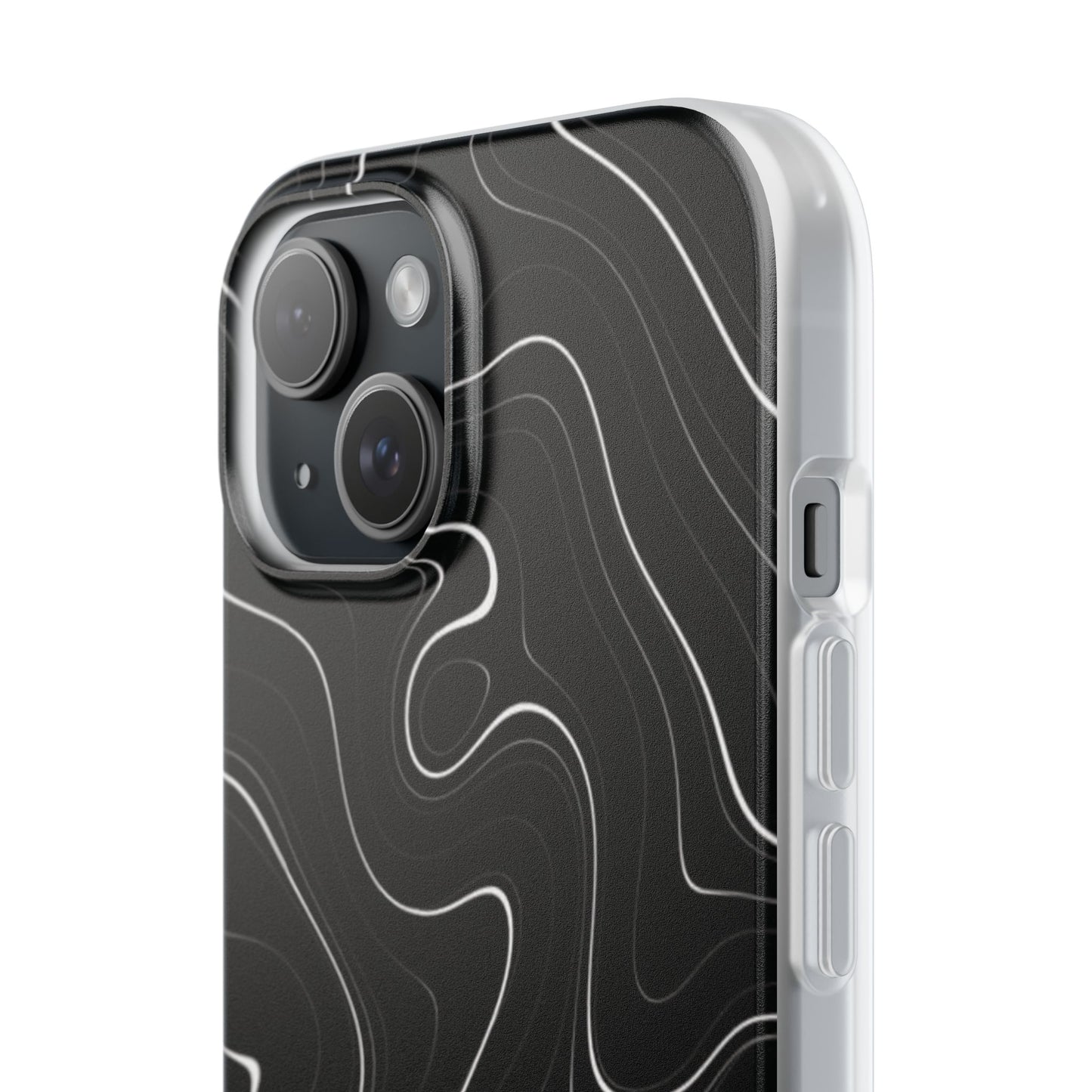 Sleek Black Marble Flexi Case