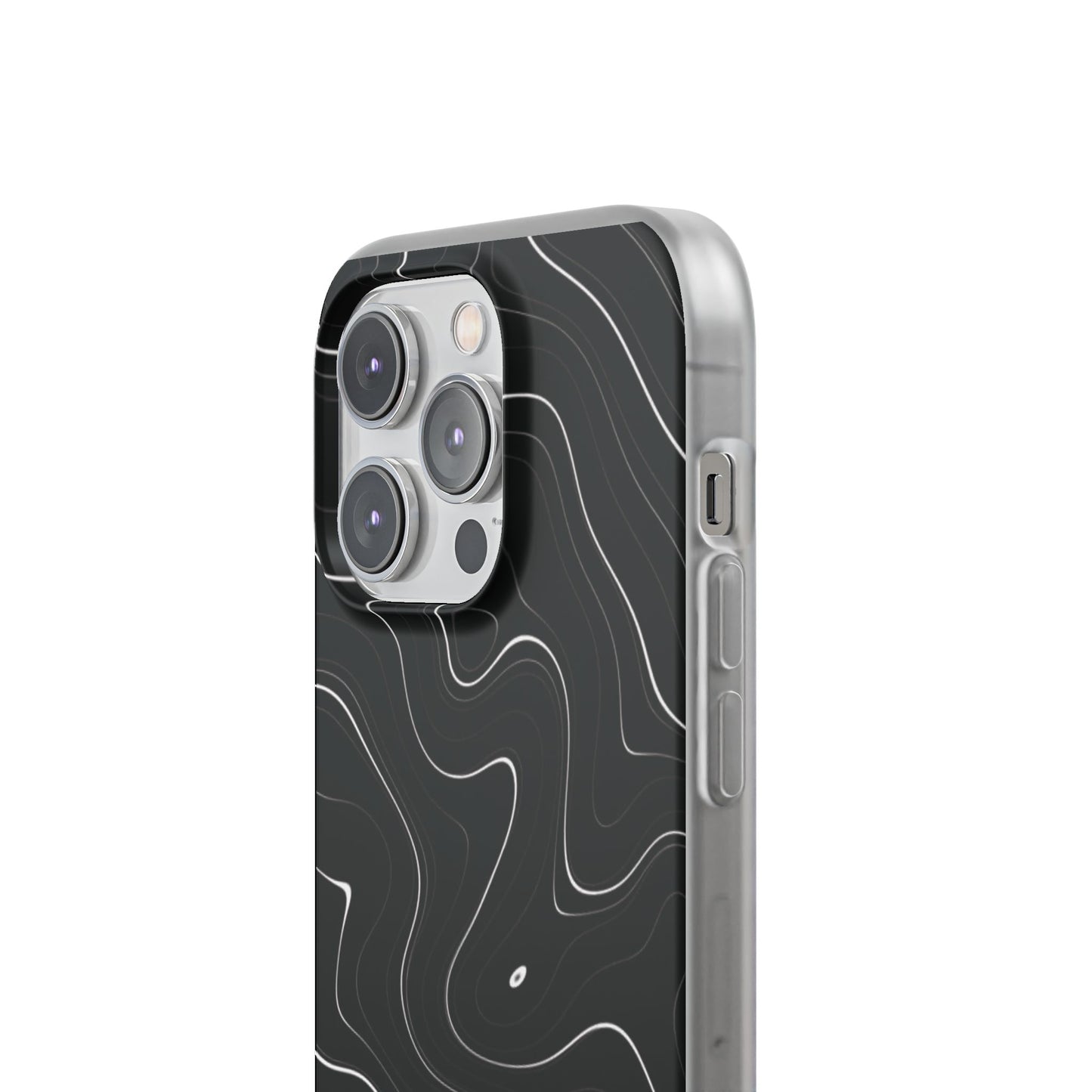 Sleek Black Marble Flexi Case