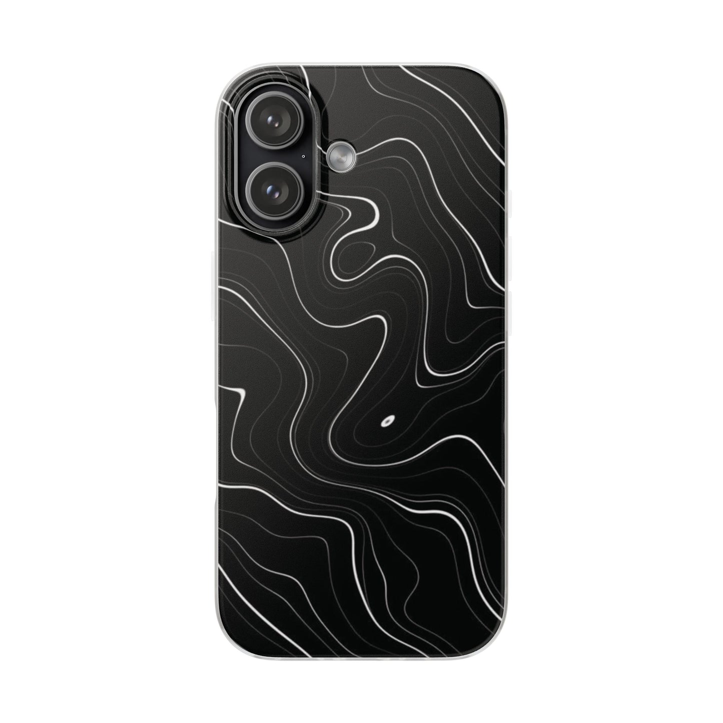Sleek Black Marble Flexi Case