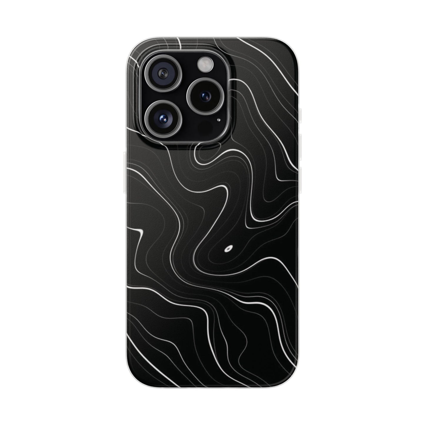 Sleek Black Marble Flexi Case