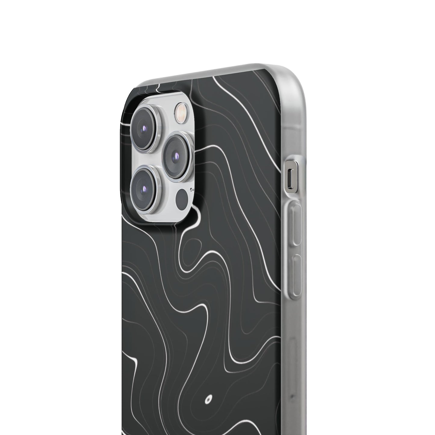 Sleek Black Marble Flexi Case