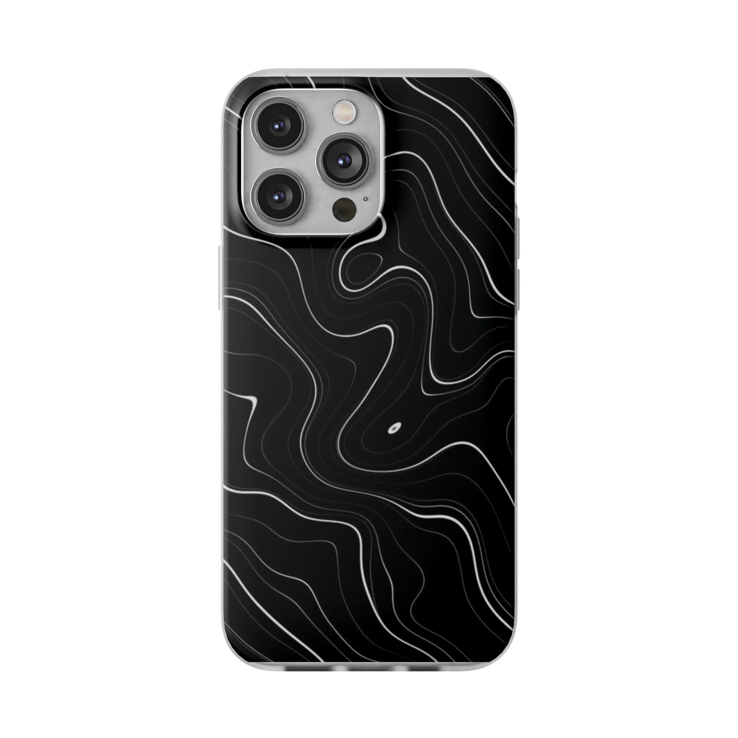 Sleek Black Marble Flexi Case